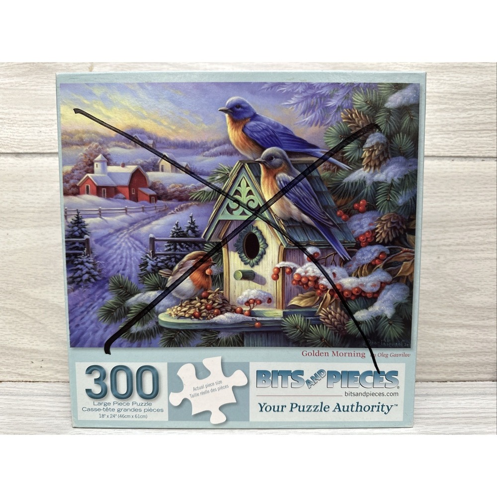 BITS AND PIECES 300pc Puzzle 18"x24"‎ Gavrilov Golden Morning *Pieces Verified*